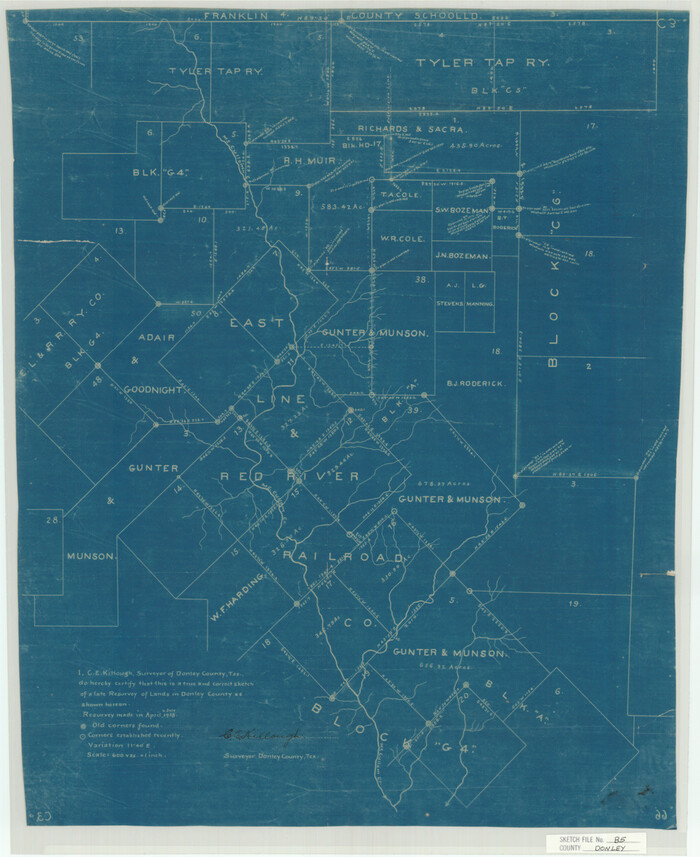 11375, Donley County Sketch File B5, General Map Collection