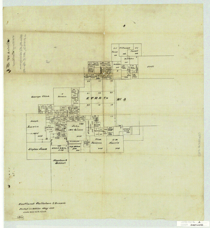 11413, Eastland County Sketch File A, General Map Collection