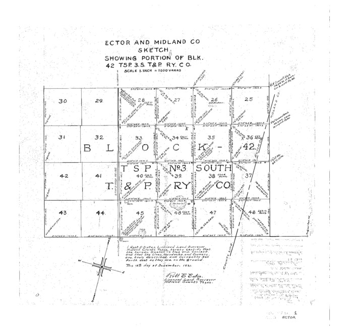 11415, Ector County Sketch File 1, General Map Collection