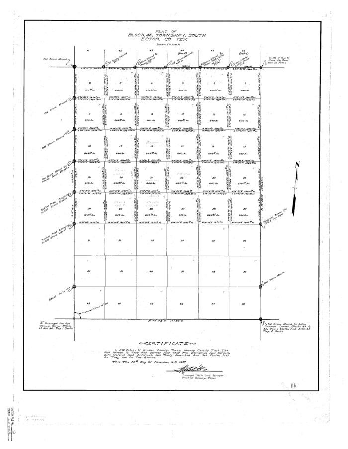 11418, Ector County Sketch File 9, General Map Collection