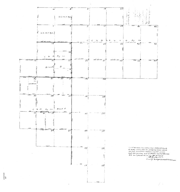 11431, Edwards County Sketch File 28, General Map Collection