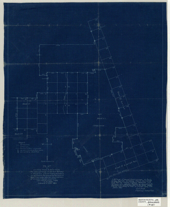 11432, Edwards County Sketch File 29, General Map Collection