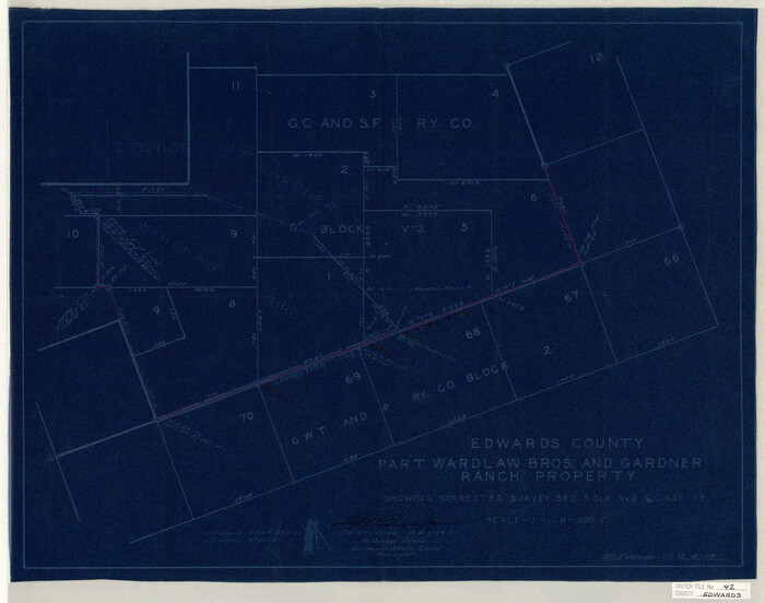 11440, Edwards County Sketch File 42, General Map Collection
