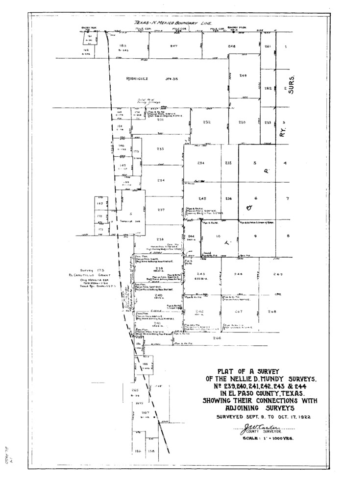 11452, El Paso County Sketch File 14, General Map Collection
