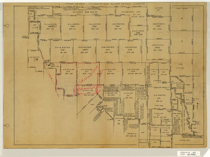 11458, El Paso County Sketch File 27, General Map Collection