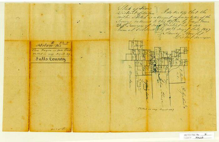 11465, Falls County Sketch File 3, General Map Collection