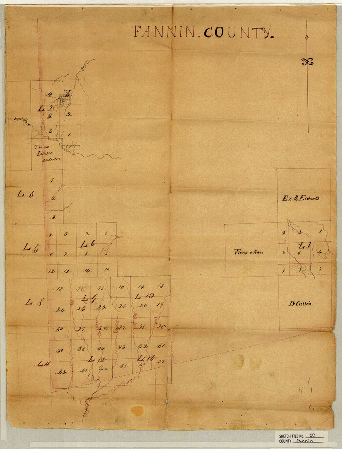 11471, Fannin County Sketch File 10, General Map Collection
