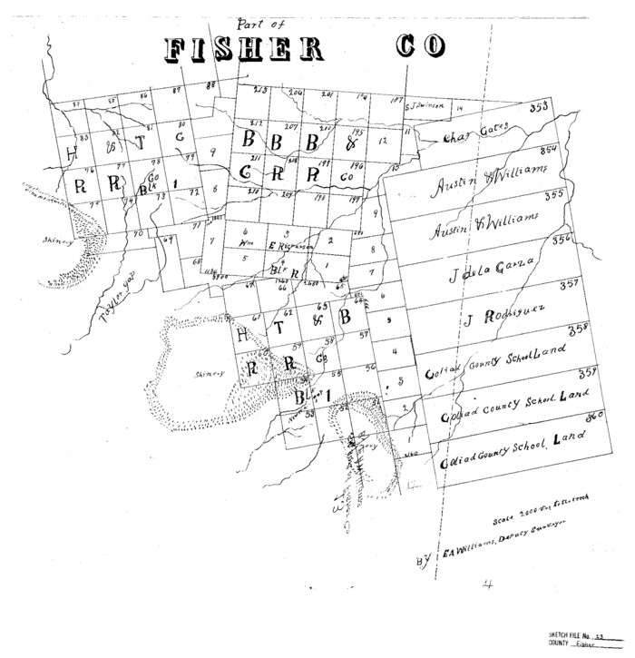 11480, Fisher County Sketch File 13, General Map Collection