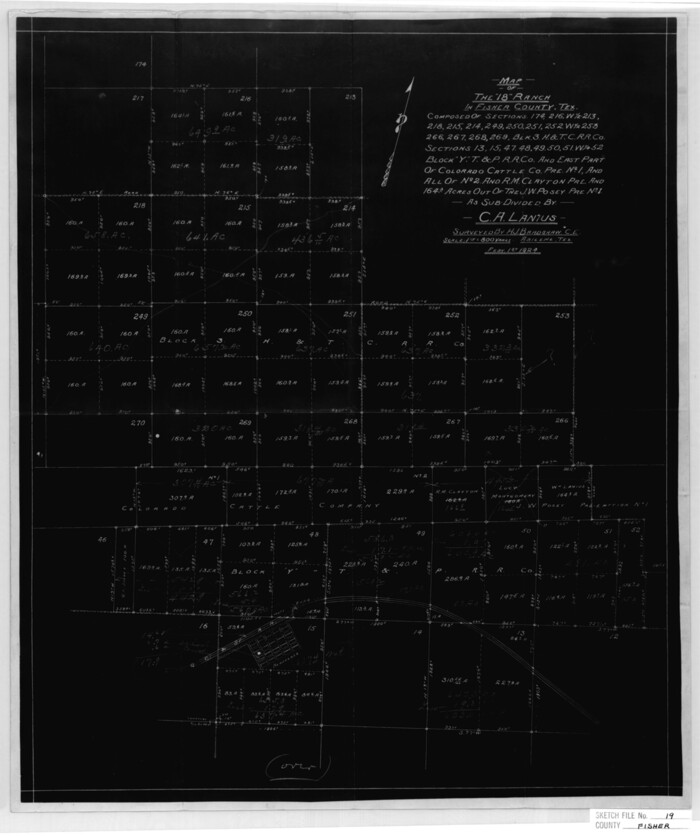 11481, Fisher County Sketch File 19, General Map Collection