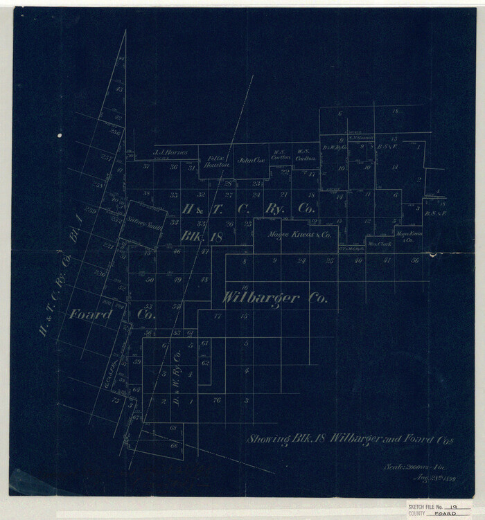 11493, Foard County Sketch File 19, General Map Collection
