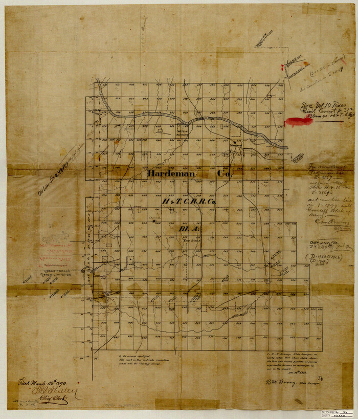 11497, Foard County Sketch File 34, General Map Collection