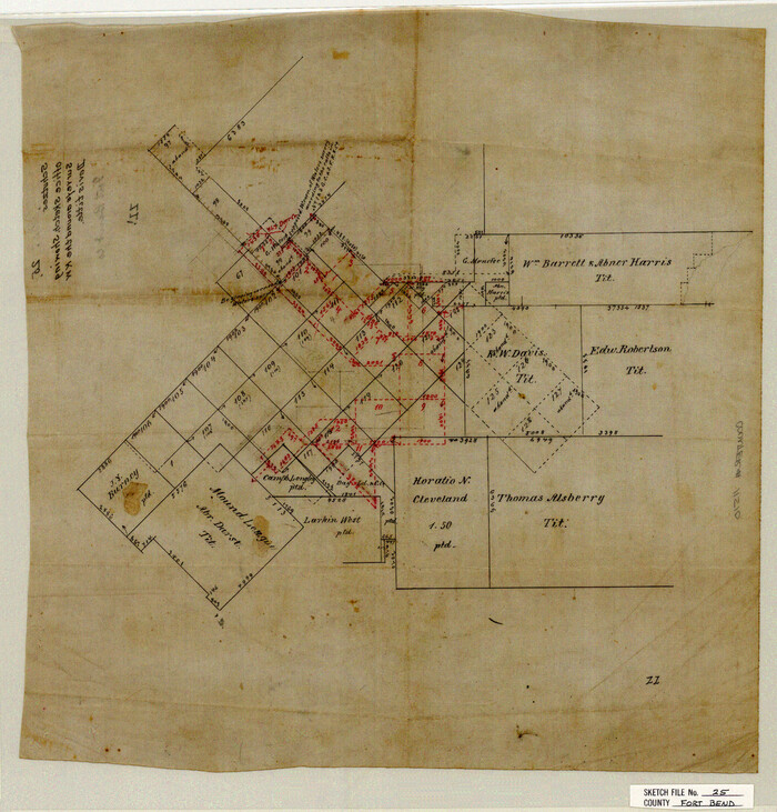 11510, Fort Bend County Sketch File 25, General Map Collection