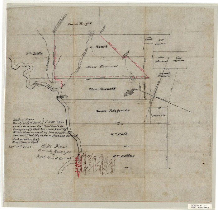 11513, Fort Bend County Sketch File 33, General Map Collection