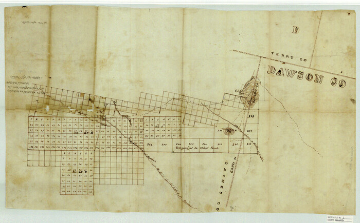 11521, Gaines County Sketch File 1, General Map Collection