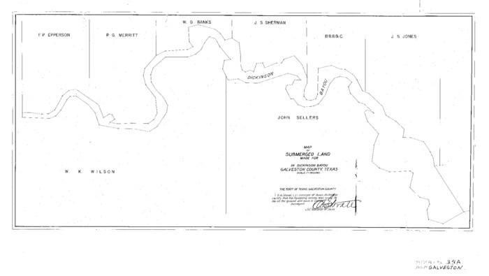 11537, Galveston County Sketch File 34a, General Map Collection