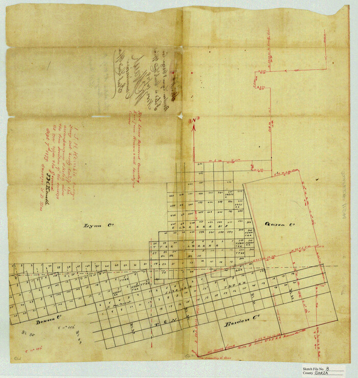 11544, Garza County Sketch File 3, General Map Collection