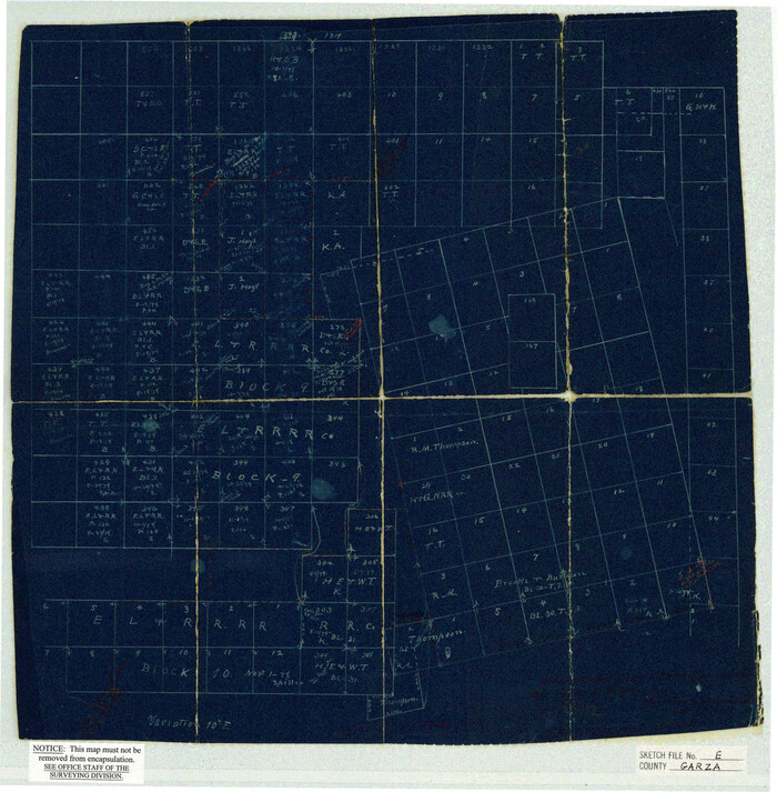 11552, Garza County Sketch File E, General Map Collection