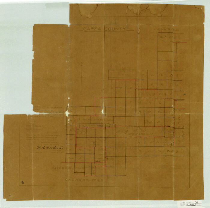 11554, Garza County Sketch File G-1, General Map Collection