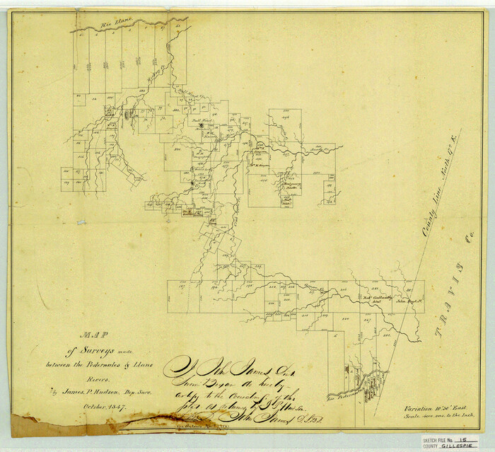 11556, Gillespie County Sketch File 15, General Map Collection