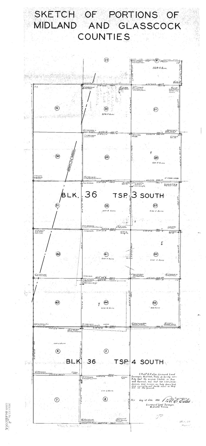 11559, Glasscock County Sketch File 2, General Map Collection