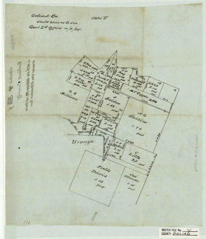 11574, Goliad County Sketch File Y, General Map Collection
