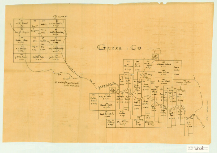 11584, Greer County Sketch File 8, General Map Collection