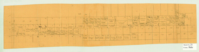 11597, Hale County Sketch File 21, General Map Collection