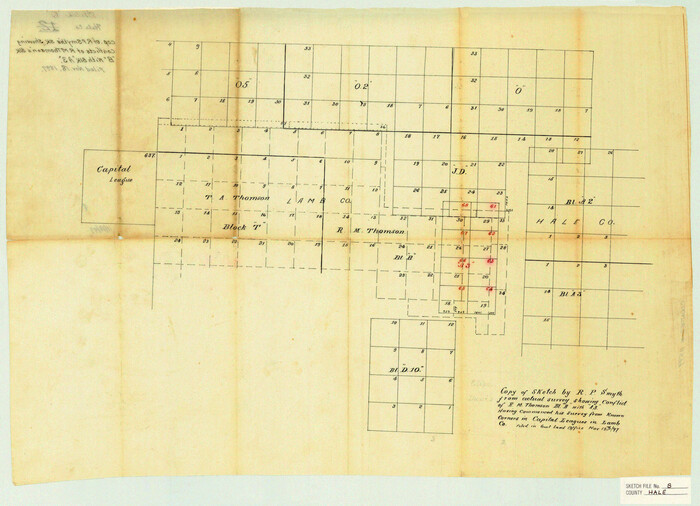 11599, Hale County Sketch File B, General Map Collection