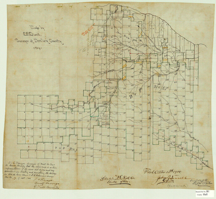 11612, Hall County Sketch File B1, General Map Collection