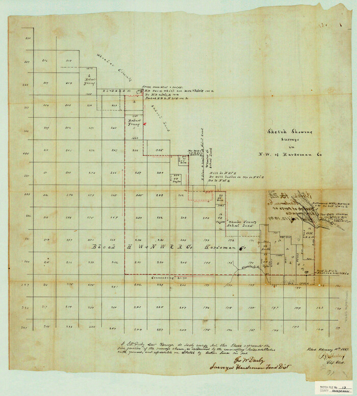 11625, Hardeman County Sketch File 13, General Map Collection