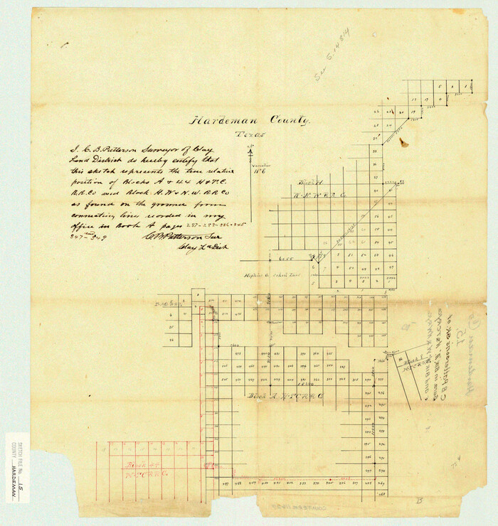 11627, Hardeman County Sketch File 15, General Map Collection