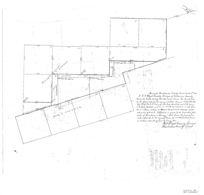 11630, Hardeman County Sketch File 30, General Map Collection