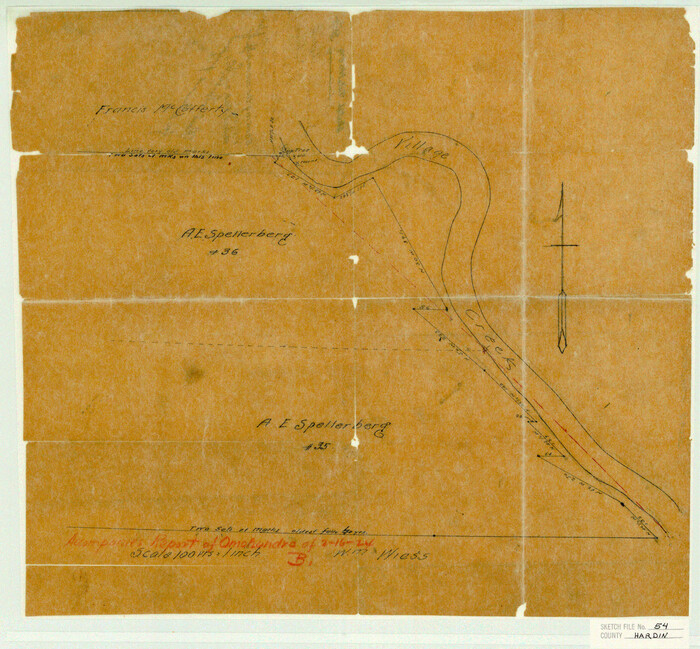 11635, Hardin County Sketch File 54, General Map Collection