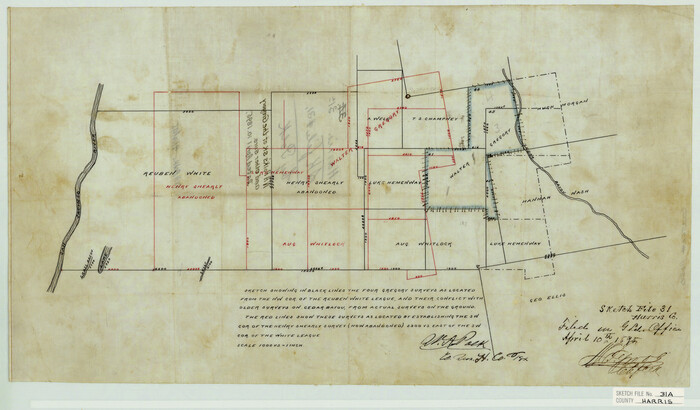 11650, Harris County Sketch File 31a, General Map Collection