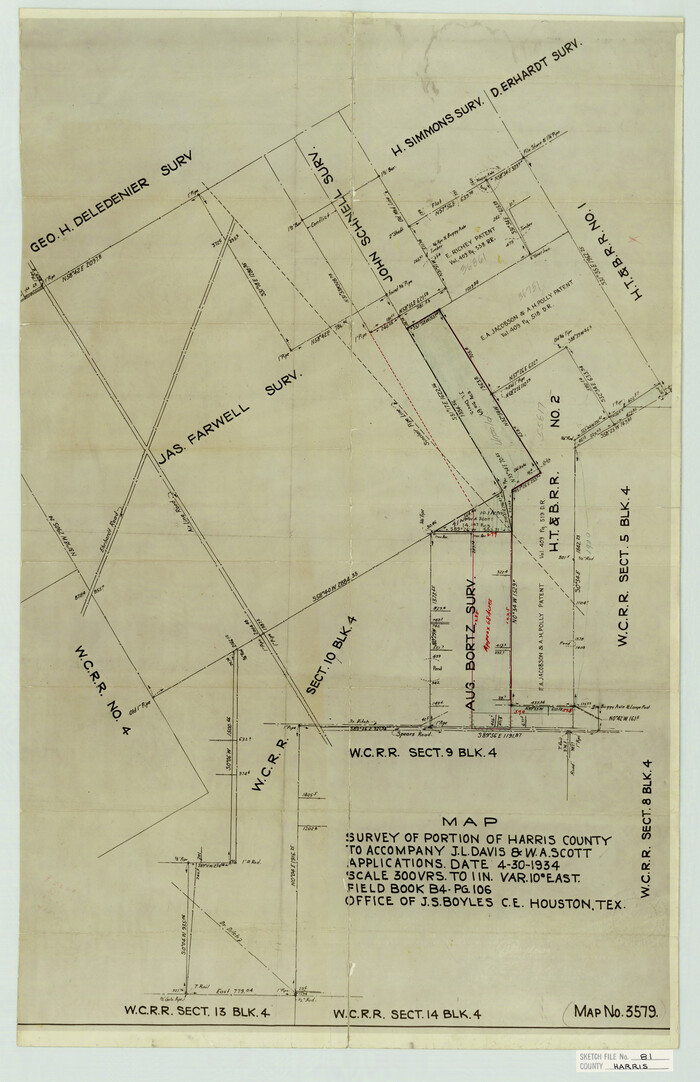11669, Harris County Sketch File 81, General Map Collection