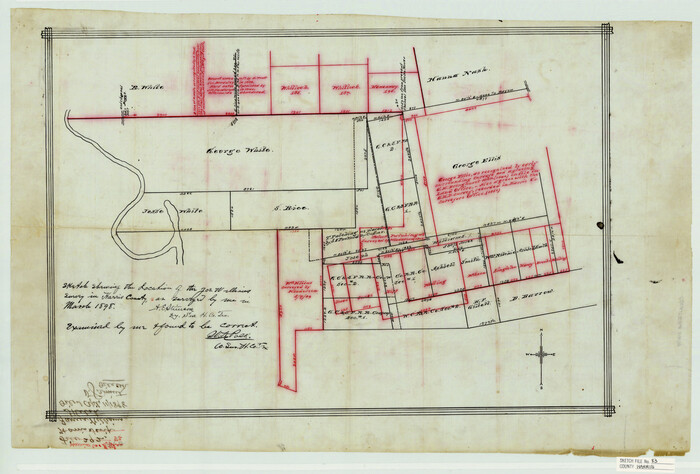 11671, Harris County Sketch File 83, General Map Collection