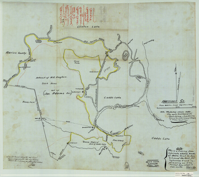 11687, Harrison County Sketch File 12, General Map Collection