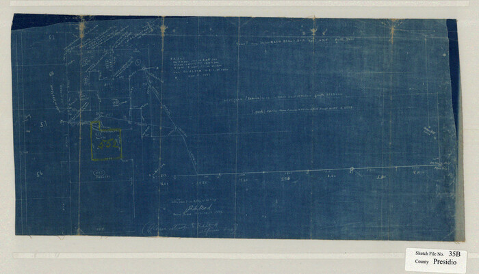 11714, Presidio County Sketch File 35B, General Map Collection