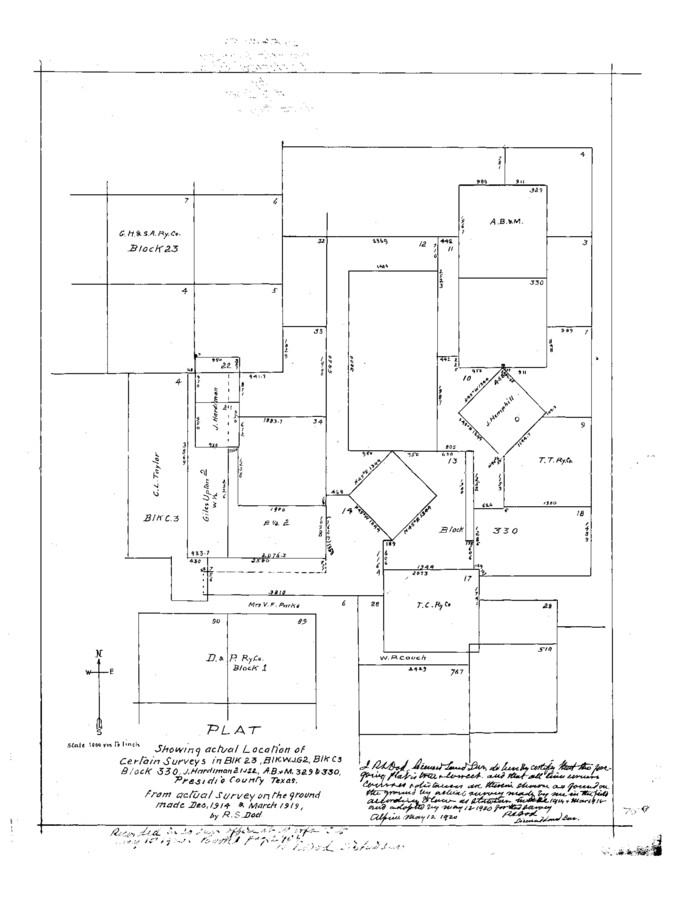 11716, Presidio County Sketch File 51, General Map Collection