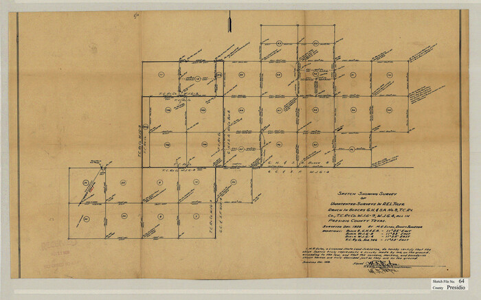 11719, Presidio County Sketch File 64, General Map Collection