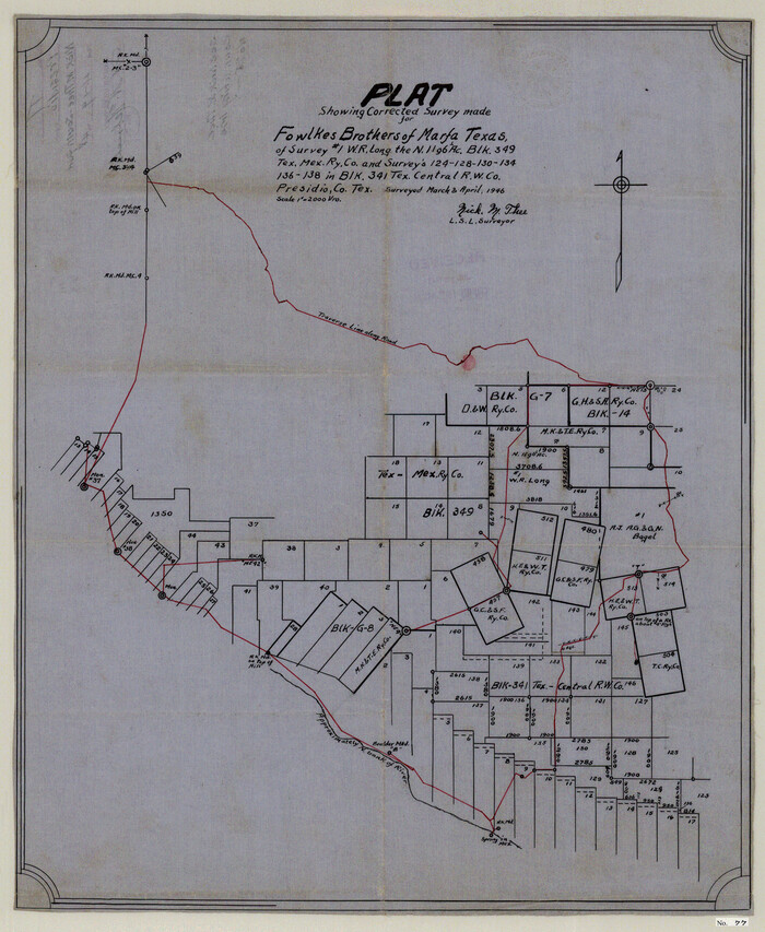 11721, Presidio County Sketch File 77, General Map Collection