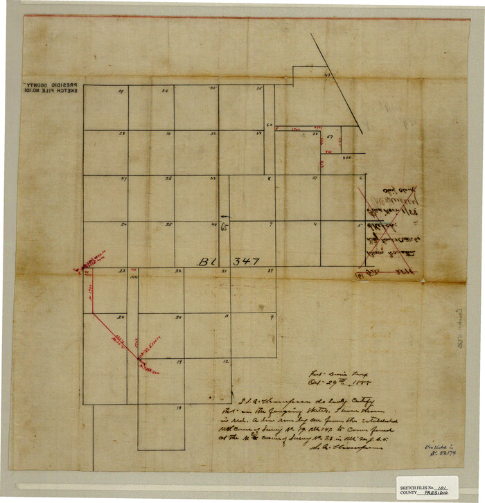 11725, Presidio County Sketch File 101, General Map Collection