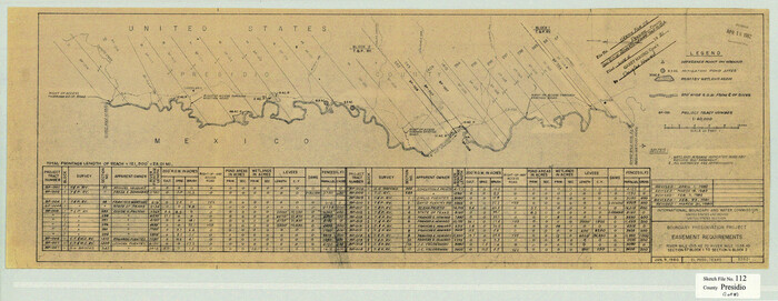 11727, Presidio County Sketch File 112, General Map Collection