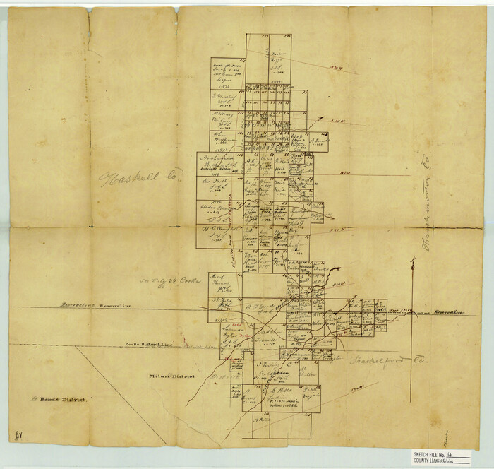 11739, Haskell County Sketch File 4, General Map Collection