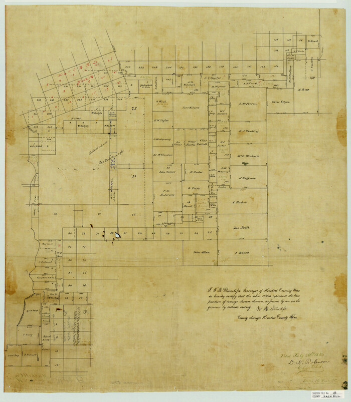 11740, Haskell County Sketch File 8, General Map Collection