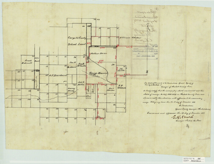 11748, Haskell County Sketch File 25, General Map Collection