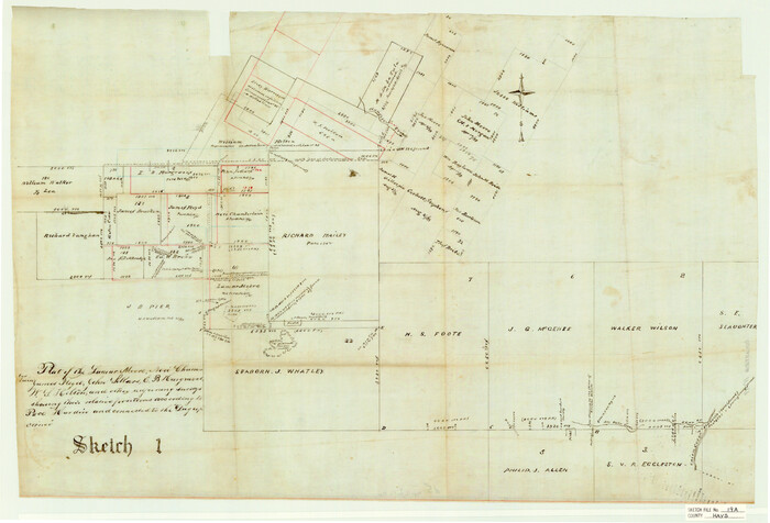 11749, Hays County Sketch File 19a, General Map Collection