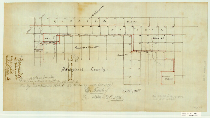 11752, Hemphill County Sketch file 6b, General Map Collection