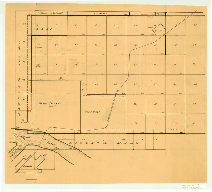 11753, Hemphill County Sketch File 7, General Map Collection