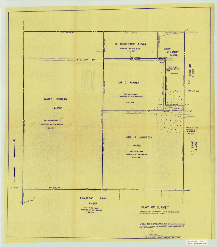 11759, Henderson County Sketch File 24, General Map Collection